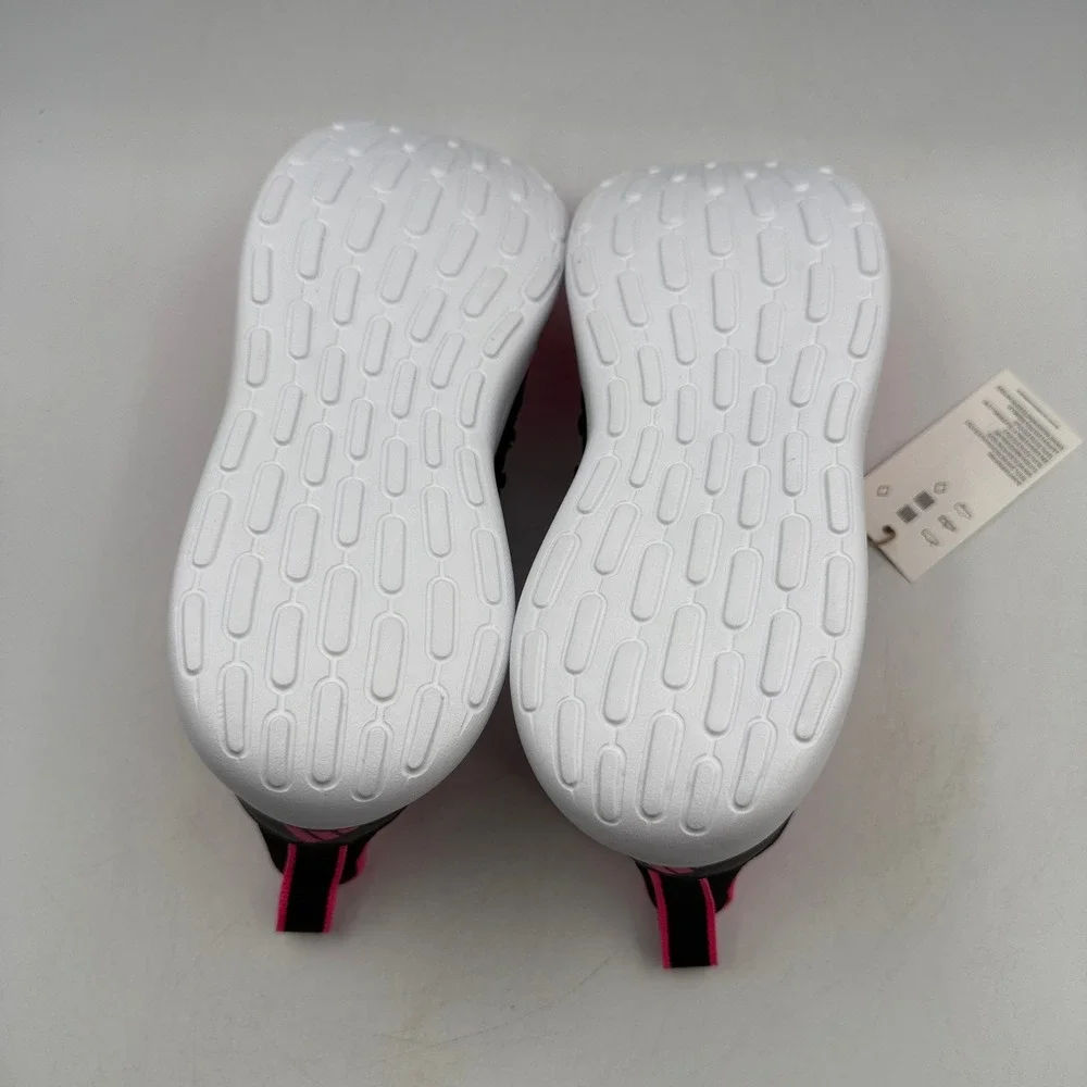 Adidas Lite Racer Adapt 7.0 K Shoes Kids Size 5 Pink Black Running JS2289
